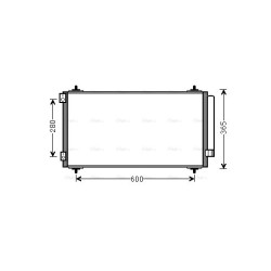 AVA AC Condenser AVA QUALITY COOLING CNA5271D OE Ref 1401218280