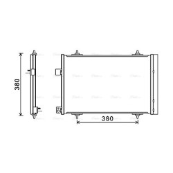 AVA AC Condenser AVA QUALITY COOLING CNA5274D OE Ref 6455JB