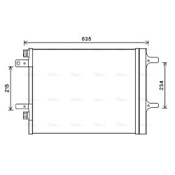 AVA AC Condenser AVA QUALITY COOLING CNA5308D OE Ref 9677145480