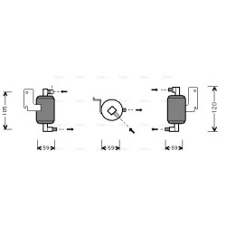 AVA AC Dryer AVA QUALITY COOLING CND186 OE Ref 9637860380