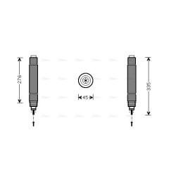 AVA AC Dryer AVA QUALITY COOLING CND204 OE Ref 6455.AK