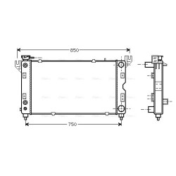 AVA Radiator AVA QUALITY COOLING CR2028 OE Ref 4682626AB