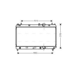 AVA Radiator AVA QUALITY COOLING CR2031 OE Ref 04740097