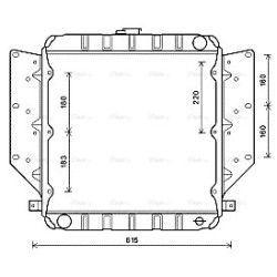 AVA Radiator AVA QUALITY COOLING CR2134 OE Ref 4109281
