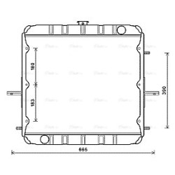 Radiator - Engine Cooling AVA QUALITY COOLING CR2135 OE Ref 16090A0317A