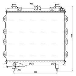 AVA Radiator AVA QUALITY COOLING CR2148 OE Ref 5073578AB