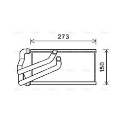 AVA Heater Matrix AVA QUALITY COOLING CR6140 OE Ref 5191347AB