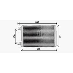 AVA Heater Matrix AVA QUALITY COOLING CR6145 OE Ref 5061586AB