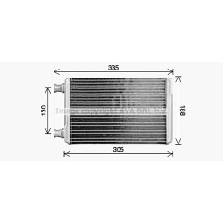 AVA Heater Matrix AVA QUALITY COOLING CR6146 OE Ref 68110623AA