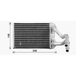AVA Heater Matrix AVA QUALITY COOLING CR6147 OE Ref K5179475AA