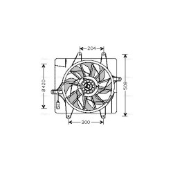AVA Radiator Fan AVA QUALITY COOLING CR7505 OE Ref 5017407AB
