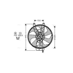 AVA Radiator Fan AVA QUALITY COOLING CR7506 OE Ref 4682349