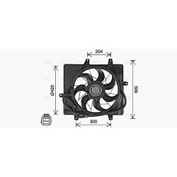 AVA Radiator Fan AVA QUALITY COOLING CR7514 OE Ref 5179470AA