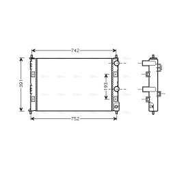 AVA Radiator AVA QUALITY COOLING CRA2076 OE Ref 5017620