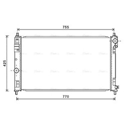 AVA Radiator AVA QUALITY COOLING CRA2121 OE Ref 68004049AA