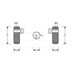 AVA AC Dryer AVA QUALITY COOLING CRD052 OE Ref 4682592AB