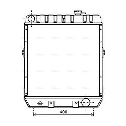 Radiator INTERNATIONAL HARV. 3399812R1 AVA QUALITY COOLING CS2028 OE Ref 3399812R2
