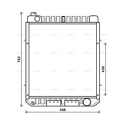 Radiator INTERNATIONAL HARV. 3226796EX AVA QUALITY COOLING CS2031 OE Ref 3226796R91