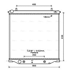 AVA Radiator AVA QUALITY COOLING CT2059 OE Ref 94772246