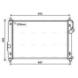 AVA Radiator AVA QUALITY COOLING CT2064 OE Ref 95227751