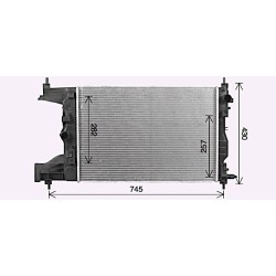 AVA Radiator AVA QUALITY COOLING CT2072 OE Ref 13267651