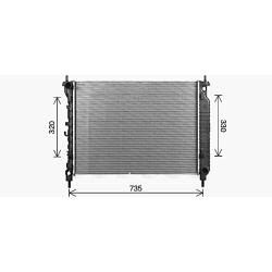 Radiator AVA QUALITY COOLING CT2083 OE Ref 4818253