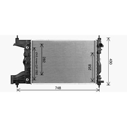 AVA Radiator AVA QUALITY COOLING CT2086 OE Ref 13267653
