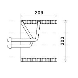 AC Evaporator AVA QUALITY COOLING CTV045 OE Ref 96804689