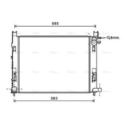 AVA Radiator AVA QUALITY COOLING DAA2008 OE Ref 214100078R