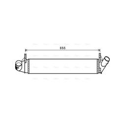 AVA Intercooler AVA QUALITY COOLING DAA4006 OE Ref 82 00 409 045