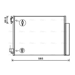 AVA AC Condenser AVA QUALITY COOLING DAA5011D OE Ref 921006454R