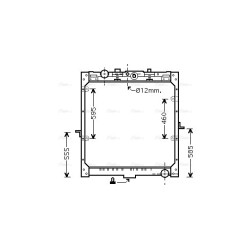 Radiator DAF 674136 AVA QUALITY COOLING DF2035 OE Ref 1692332
