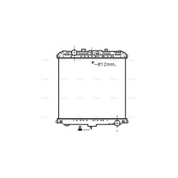 Radiator DAF 674136 AVA QUALITY COOLING DF2035N OE Ref 1692332