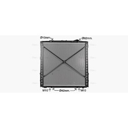 Radiator DAF 909449 AVA QUALITY COOLING DF2098 OE Ref 1940146