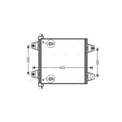 AC Condenser DAF 629115 AVA QUALITY COOLING DF5034 OE Ref 2127963