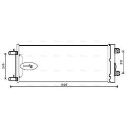 AC Condenser DAF 813198 AVA QUALITY COOLING DF5071D OE Ref 2015914