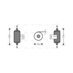 AC Dryer DAF 321891 AVA QUALITY COOLING DFD028 OE Ref 1321891