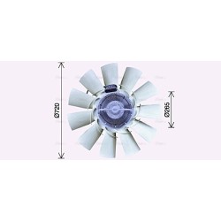 Radiator Fan DAF 737460 AVA QUALITY COOLING DFF083 OE Ref 1742083