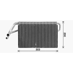 AC Evaporator DAF 660331 AVA QUALITY COOLING DFV089 OE Ref 1690708
