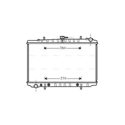 AVA Radiator AVA QUALITY COOLING DN2034 OE Ref 2146085E00