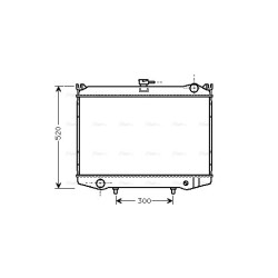 AVA Radiator AVA QUALITY COOLING DN2041 OE Ref 21400-10G10