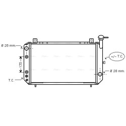 AVA Radiator AVA QUALITY COOLING DN2050 OE Ref 2146069A00