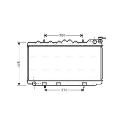 AVA Radiator AVA QUALITY COOLING DN2094 OE Ref 21410-71J00