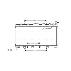 AVA Radiator AVA QUALITY COOLING DN2117 OE Ref 2146065Y01