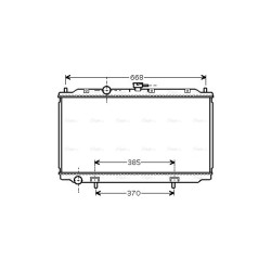 AVA Radiator AVA QUALITY COOLING DN2215 OE Ref 21410-BM402