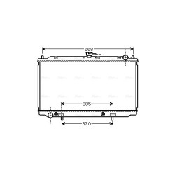 AVA Radiator AVA QUALITY COOLING DN2222 OE Ref 21460BU501