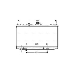 AVA Radiator AVA QUALITY COOLING DN2223 OE Ref 21460-AV600