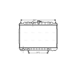 AVA Radiator AVA QUALITY COOLING DN2238 OE Ref 21410EQ30A