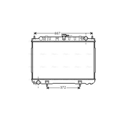 AVA Radiator AVA QUALITY COOLING DN2241 OE Ref 21410-8H801
