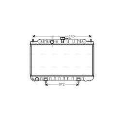 AVA Radiator AVA QUALITY COOLING DN2245 OE Ref 214104M700